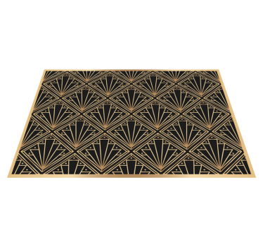 Tischset textur im art deco muster - TenStickers