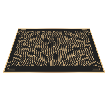 Tischset elegant Goldenes geometrisches dekomuster - TenStickers