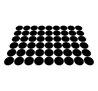 Tischset textur mit abstraktem kreisförmigem muster - TenStickers
