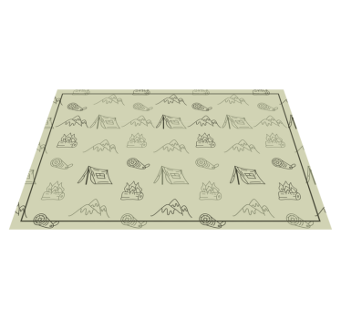 Tischsets originell für camping abenteuer zubehör - TenStickers