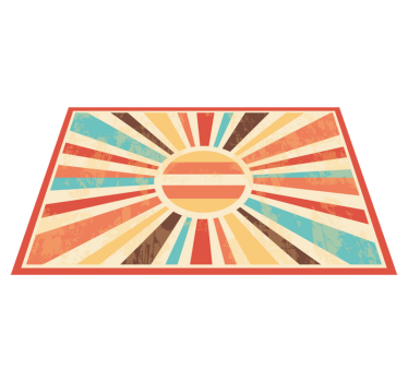 Tischset modern mit lebhaftem sonnenstrahlen-motiv - TenStickers