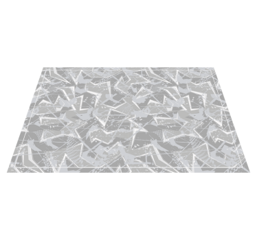 Tischset textur mit abstrakten geometrischen formen - TenStickers