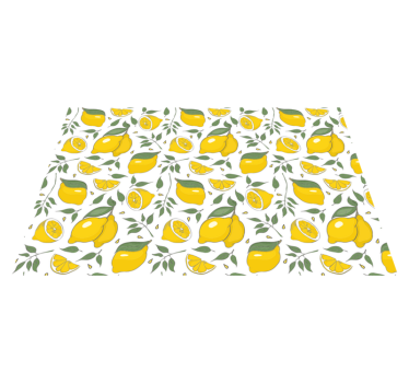 Tischsets originell mit lebhaftem zitronenmotiv - TenStickers