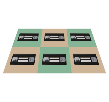 Tischsets originell im vintage vhs tape design - TenStickers