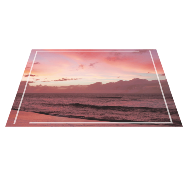 Tischset modern ruhiger küsten sonnenuntergang - TenStickers