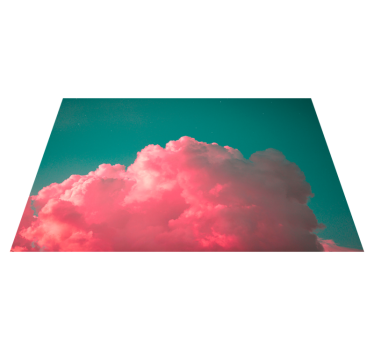 Tischset modern in zartem wolkenrosa - TenStickers