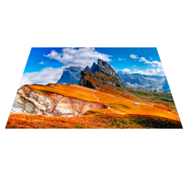 Tischset modern mit bergiger landschaftsansicht - TenStickers