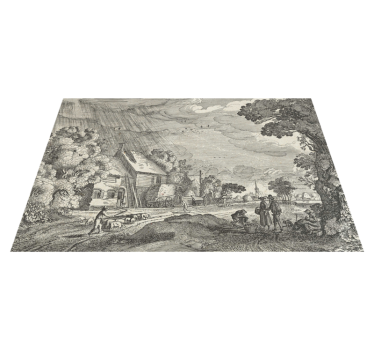 Tischsets originell mit vintage landschaftsmotiv - TenStickers