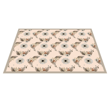 Tischsets originell mit floralen blattmotiven - TenStickers