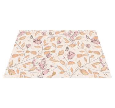 Tischsets originell kolibri blumenmuster - TenStickers
