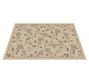 Tischset textur mit floralem botanischen muster - TenStickers
