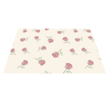 Tischsets originell mit rosenblütenmuster - TenStickers