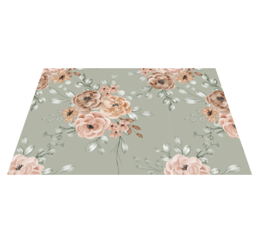 Tischsets originell mit floralem hintergrund - TenStickers