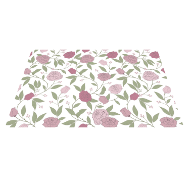 Tischsets originell mit floral elegantem muster - TenStickers