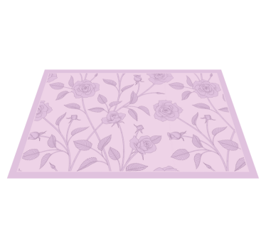 Tischset textur elegantes rosenmuster - TenStickers