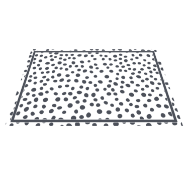 Tischset textur im polka dot stil - TenStickers