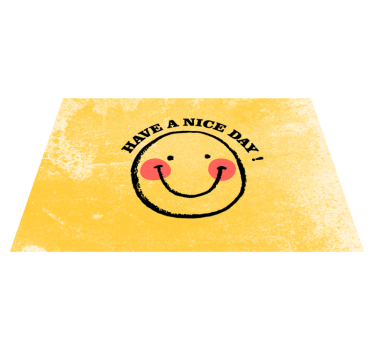 Platzset Spruch "schönen tag" smiley-gesicht - TenStickers