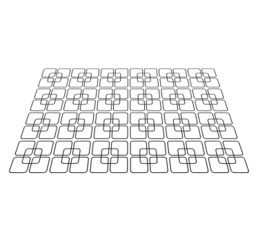 Tischset textur mit geometrischem muster - TenStickers