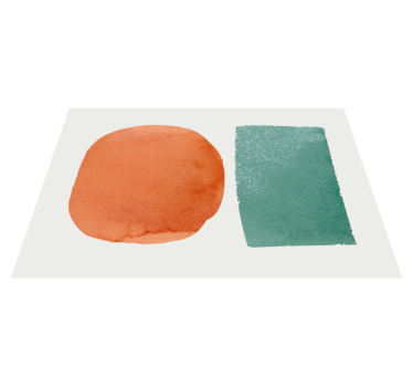Tischset textur in abstrakten farbklecksen - TenStickers