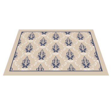 Tischset textur anmutiges blatt design - TenStickers