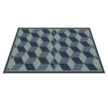 Tischset weihnachten mit geometrischen mustern - TenStickers