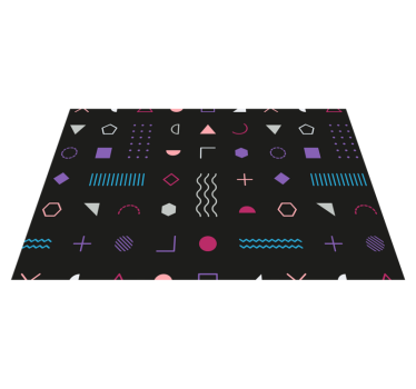 Tischset modern mit geometrischem musterhintergrund - TenStickers