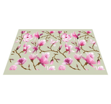 Wunderschöne Tischsets aus lila magnolienbäumen - TenStickers