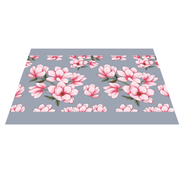 Tischsets originell mit pinkem magnolienmuster - TenStickers