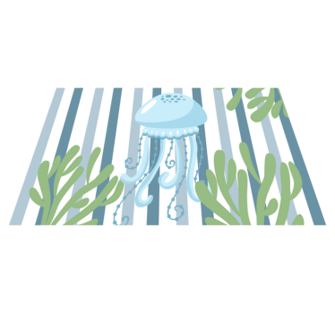 Tischsets originell quallen unterwasserwelt - TenStickers