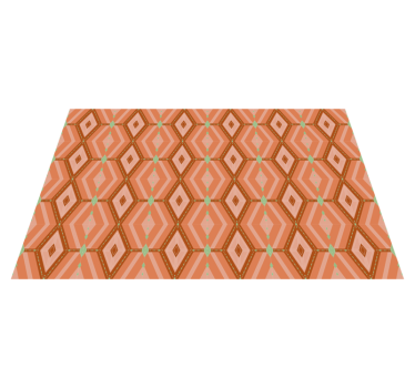 Tischset textur mit geometrischem sechseckigem muster - TenStickers