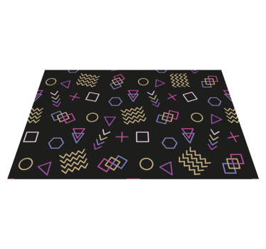 Tischset modern mit geometrischen formen - TenStickers