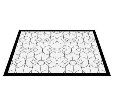 Tischset modern im geometrischen musterstil - TenStickers