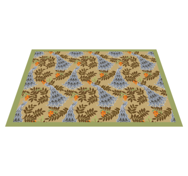 Tischset mit namen im floralen design - TenStickers