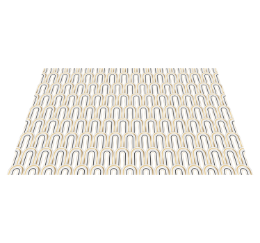 Tischset rechteckig "art deco" geometrische figuren - TenStickers