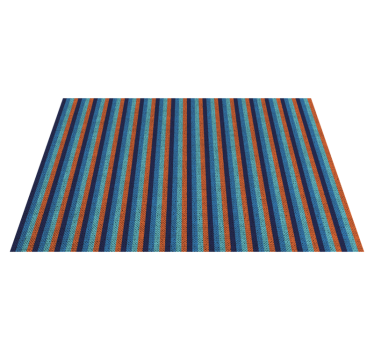 Tischset rechteckig Blaues und oranges vertikales Design - TenStickers