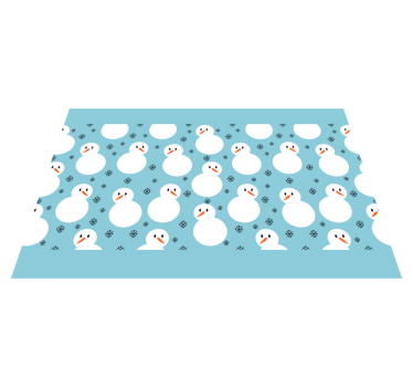 Platzset Weihnachten Weihnachtsschneemann-muster - TenStickers