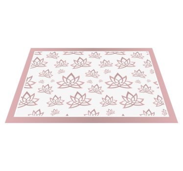 Tischset textur mit elegantem lotusmuster - TenStickers