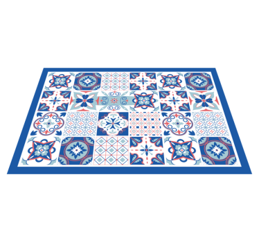 Tischset textur mit filigranem fliesenmuster - TenStickers