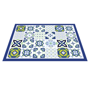 Tischset textur lebendige geometrische kompositionen - TenStickers