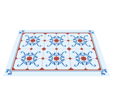 Tischset textur mit vintage blumenmuster - TenStickers