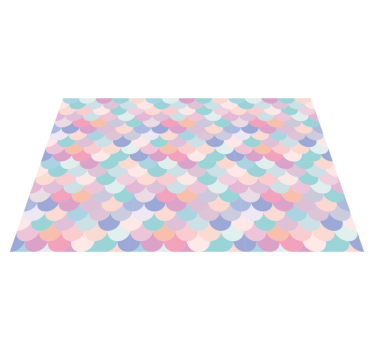 Tischset textur mit pastellfarbenem wellenmuster - TenStickers
