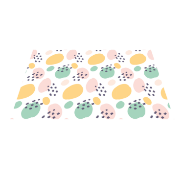 Tischsets originell mit buntem abstraktem element - TenStickers