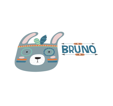 Tischset kinder mit süßen tierköpfen - TenStickers