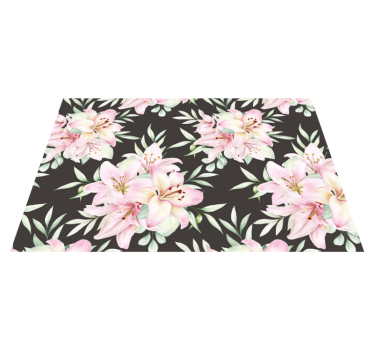 Tischsets originell mit rosa lilien - TenStickers