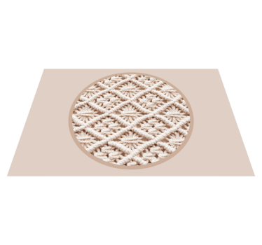 Tischset textur elegantes häkelmuster - TenStickers