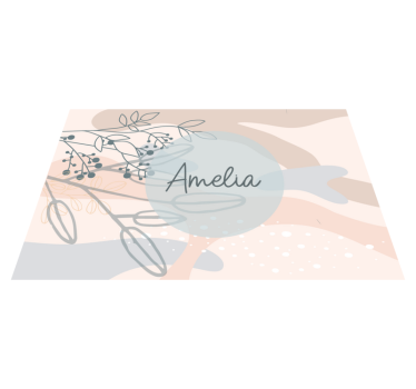 Tischset mit namen im eleganten stil personalisiert - TenStickers
