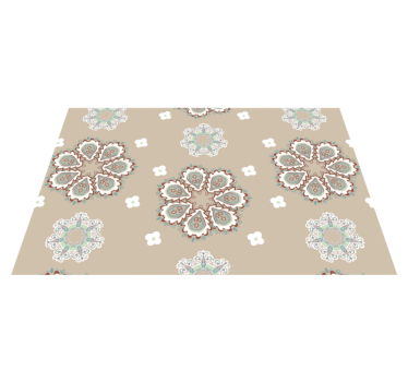 Tischset textur mit eleganten blumenmustern - TenStickers
