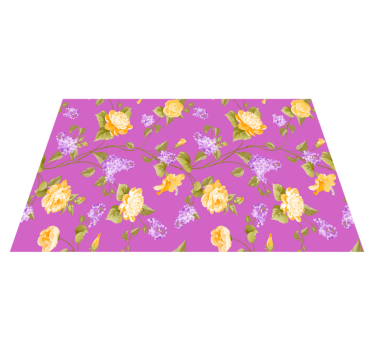 Tischsets originell mit lebhaftem blumenmuster - TenStickers