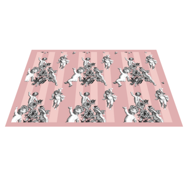 Tischsets originell mit engelchen und blumen - TenStickers
