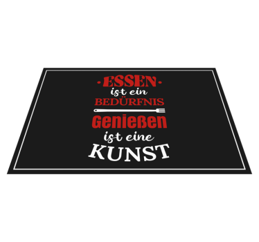 Platzset rechteckig Essen ist ein Bedürfnis - TenStickers